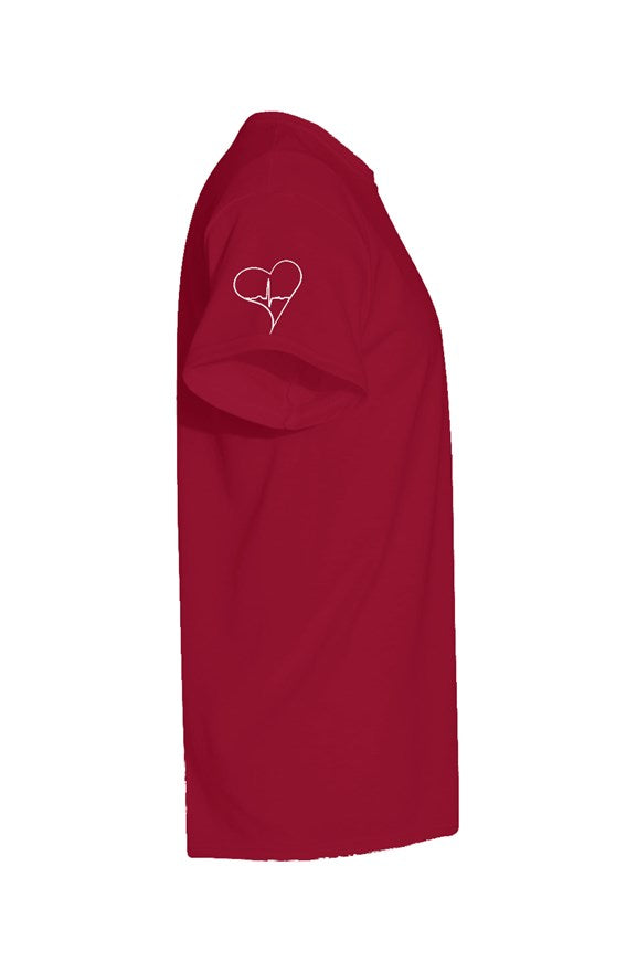 (Best Casual Wears) "Heart on my sleeve" Embroidered T-shirt